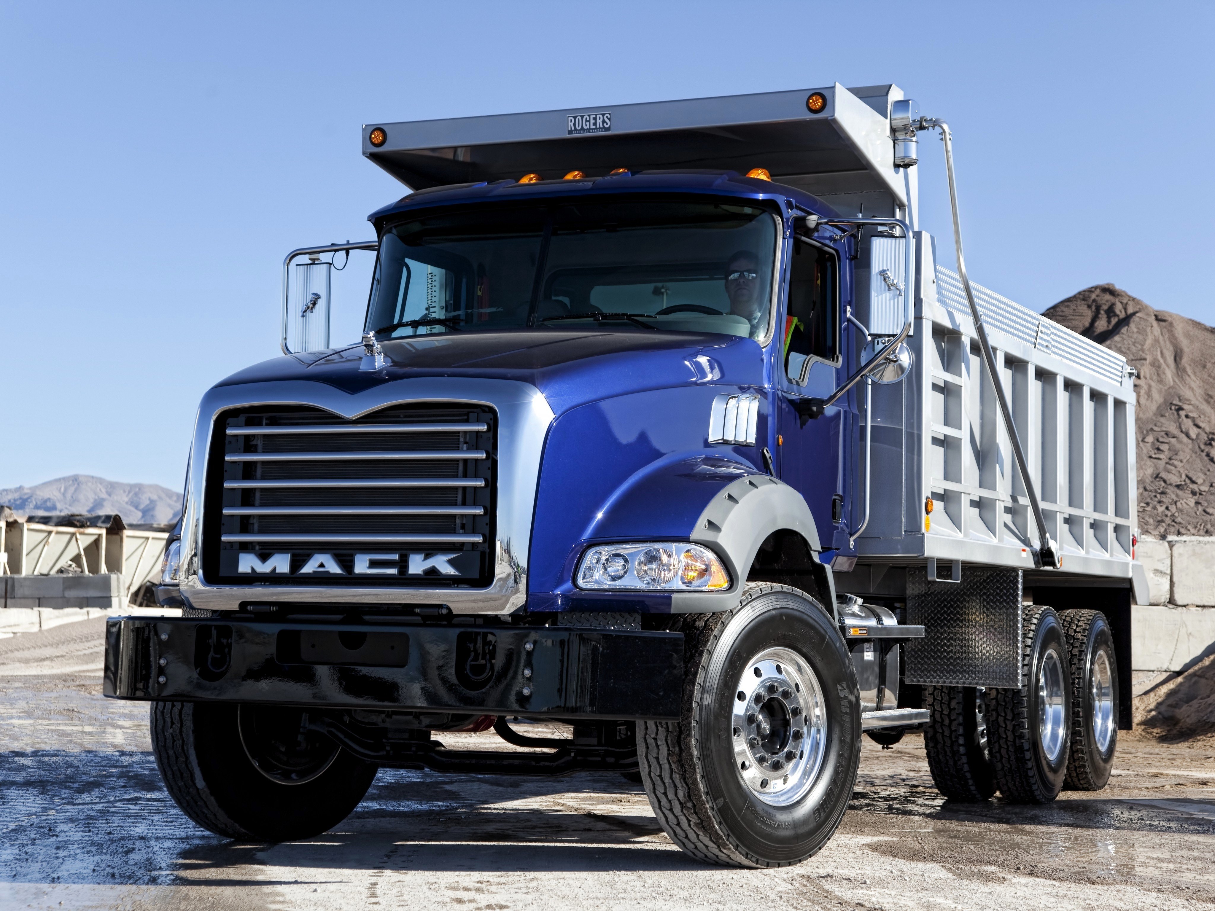 20, 02mack, Granite, 6x4, Dump, Truck, Semi, Tractor, Construction, Dumptruck Wallpaper