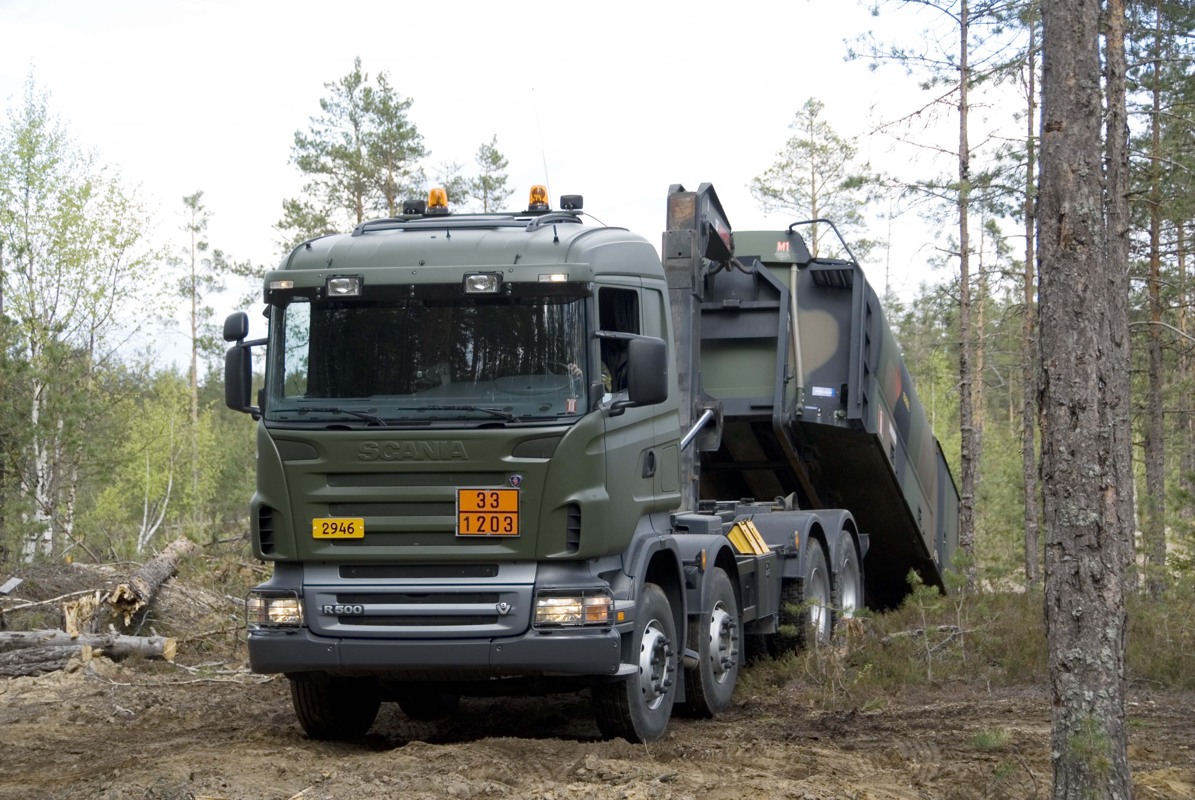 2007, Scania, R500, 8x4, H z, Military, Semi, Tractor Wallpaper