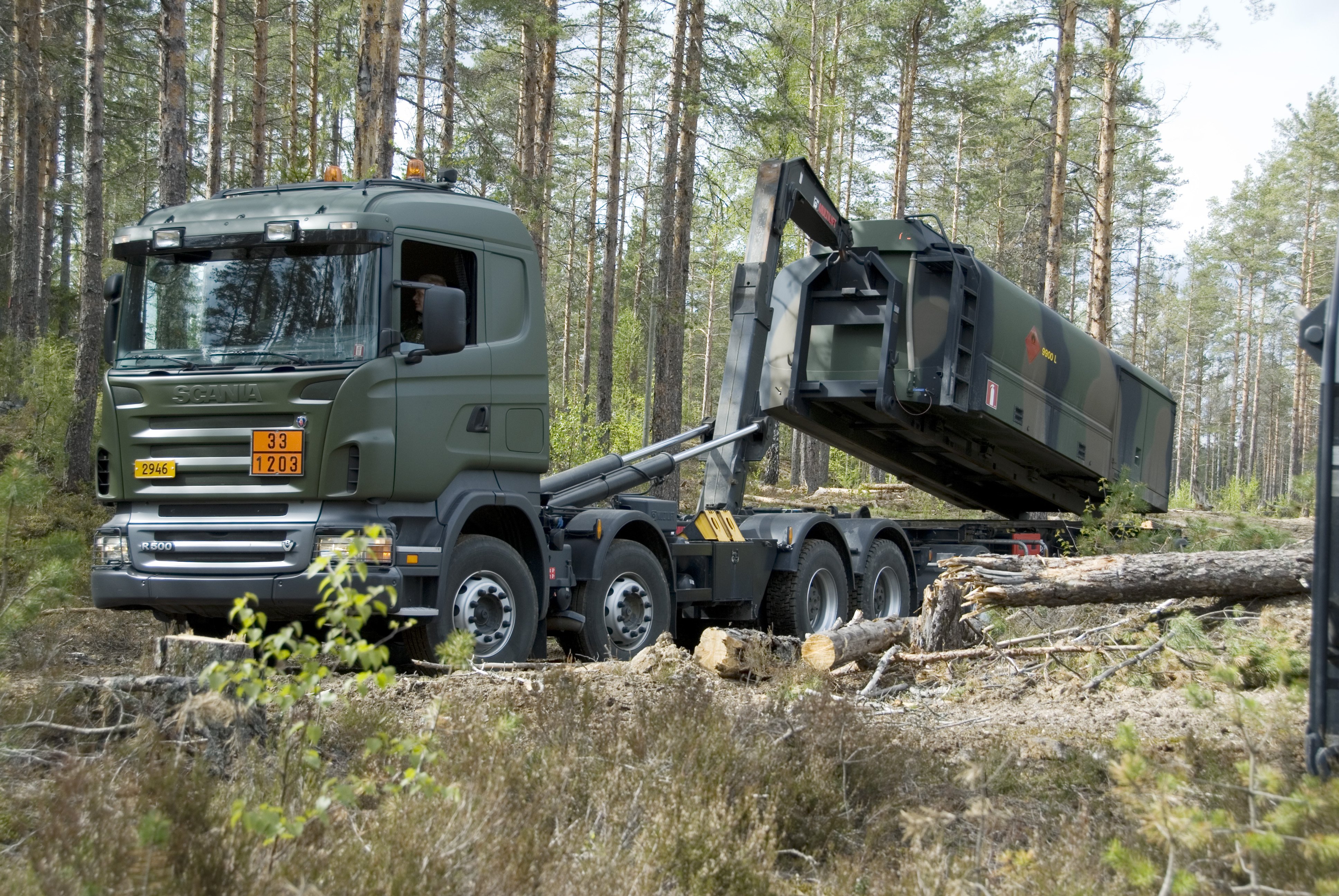 2007, Scania, R500, 8x4, H z, Military, Semi, Tractor Wallpaper