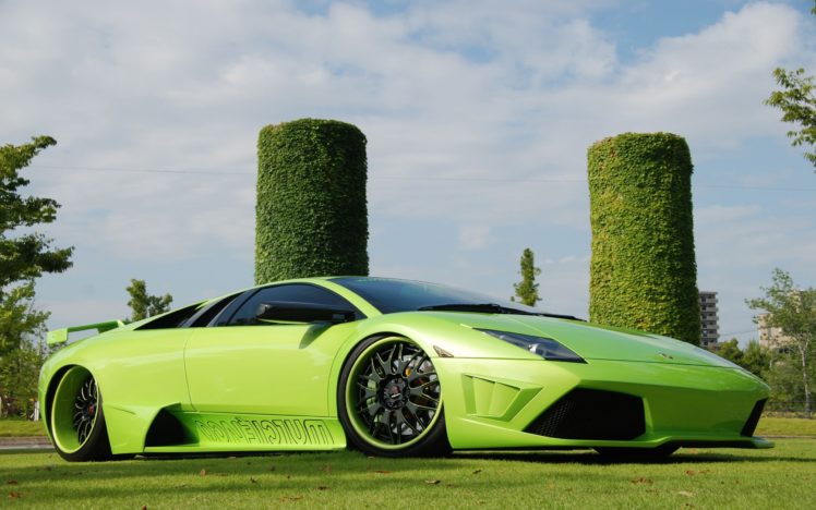 Green Lamborghini Full Hd Wallpaper