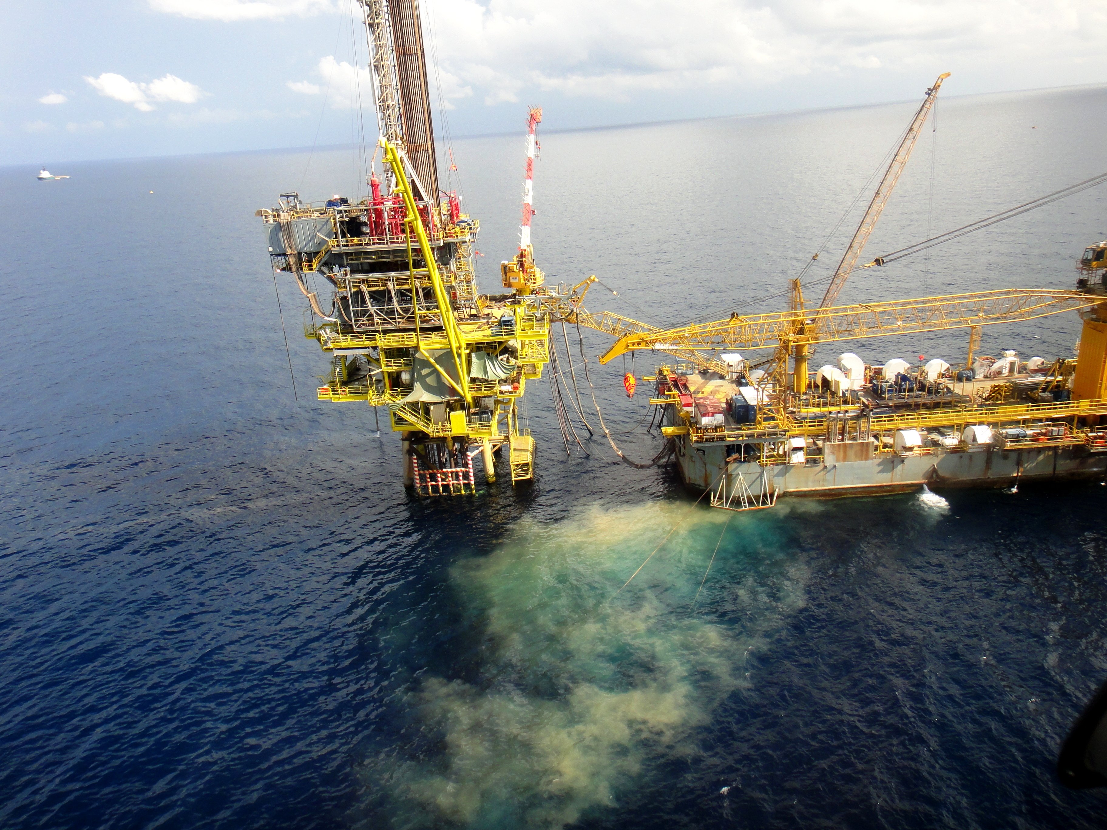 oil, Gas, Rig, Platform, Ocean, Sea, Ship, Boat, 1orig Wallpaper
