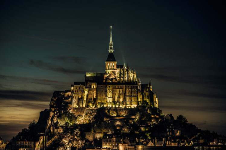 france, Normandy, Mont, Saint michel, Island, Castle HD Wallpaper Desktop Background