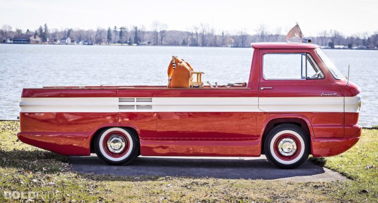 1961, Chevrolet, Corphibian, Boat, Ship, Classic, Pickup HD Wallpaper Desktop Background