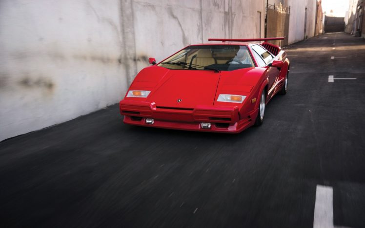 1989, Lamborghini, Countach, Supercar HD Wallpaper Desktop Background