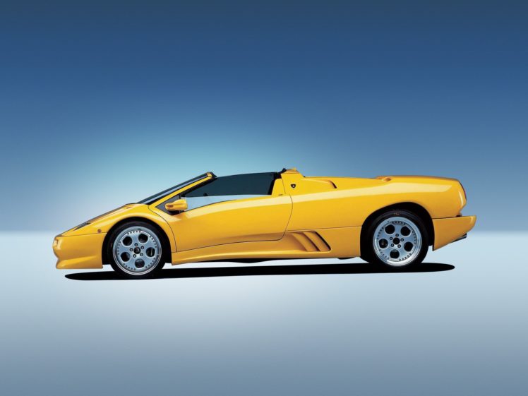 1996, Lamborghini, Diablo, V t, Roadster, Supercar HD Wallpaper Desktop Background