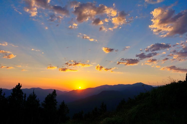 sunrise, Mountains, Caucasus, On, Top, Semiglavaya, Morning, Early HD Wallpaper Desktop Background