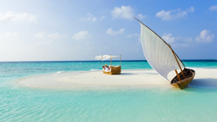 barco, Varado, Playa, Arena HD Wallpaper Desktop Background