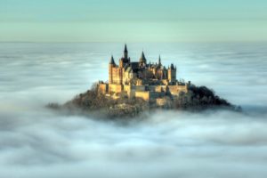 hohenzollern, Castle, At, Dawn, Germany