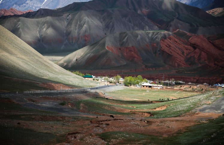 mountains, Valley, Road, Village, View, Beautiful HD Wallpaper Desktop Background