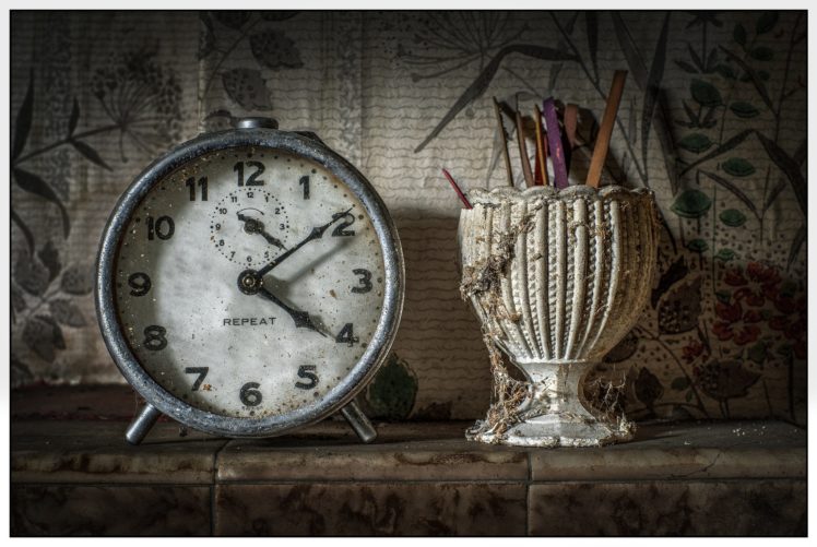 clock, Vase, Still, Life, Bokeh, Time HD Wallpaper Desktop Background