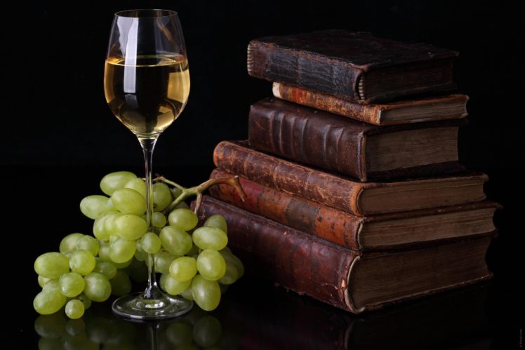 glass, Book, Grapes, Wine, Alcohol, Still, Life, Bokeh HD Wallpaper Desktop Background