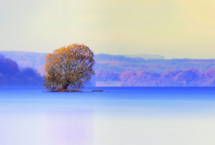 ireland, Lake, Trees, Landscape, Nature, Light HD Wallpaper Desktop Background