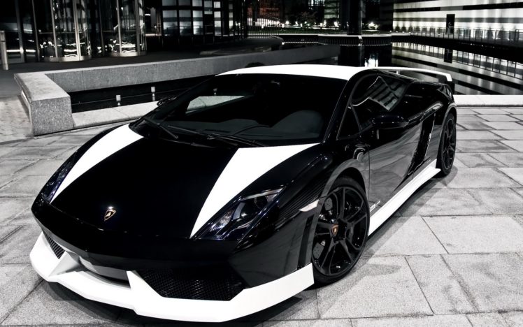 black, And, White, Cityscapes, Night, Cars, Lamborghini HD Wallpaper Desktop Background
