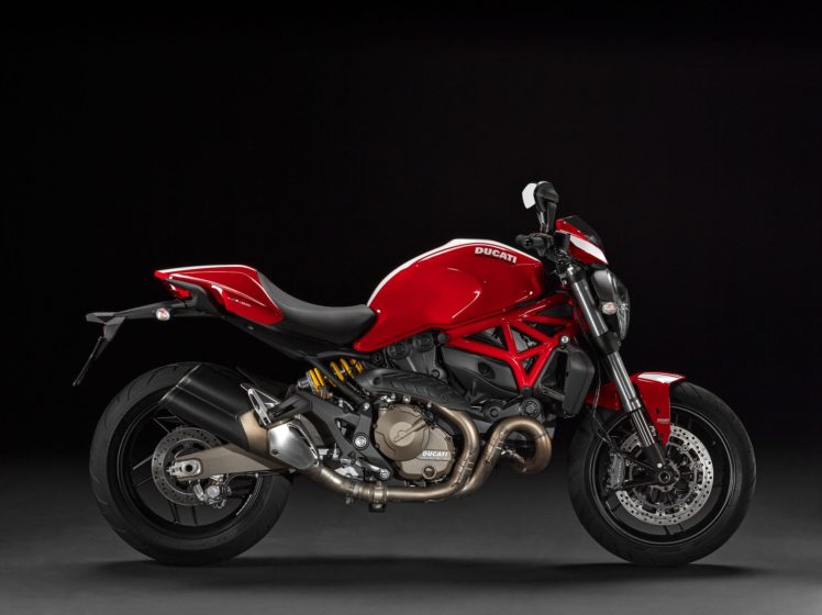 2016, Ducati, Monster, 821, Stripe, Bike, Motorbike, Motorcycle HD Wallpaper Desktop Background