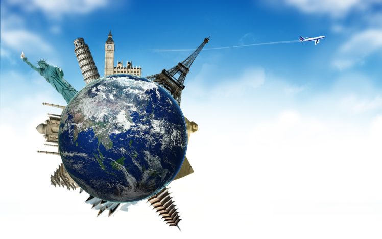 airplane, Planet, Sky, Earth, Globe, Earth, Plane, Travel, Tourism, France, England, Spain HD Wallpaper Desktop Background