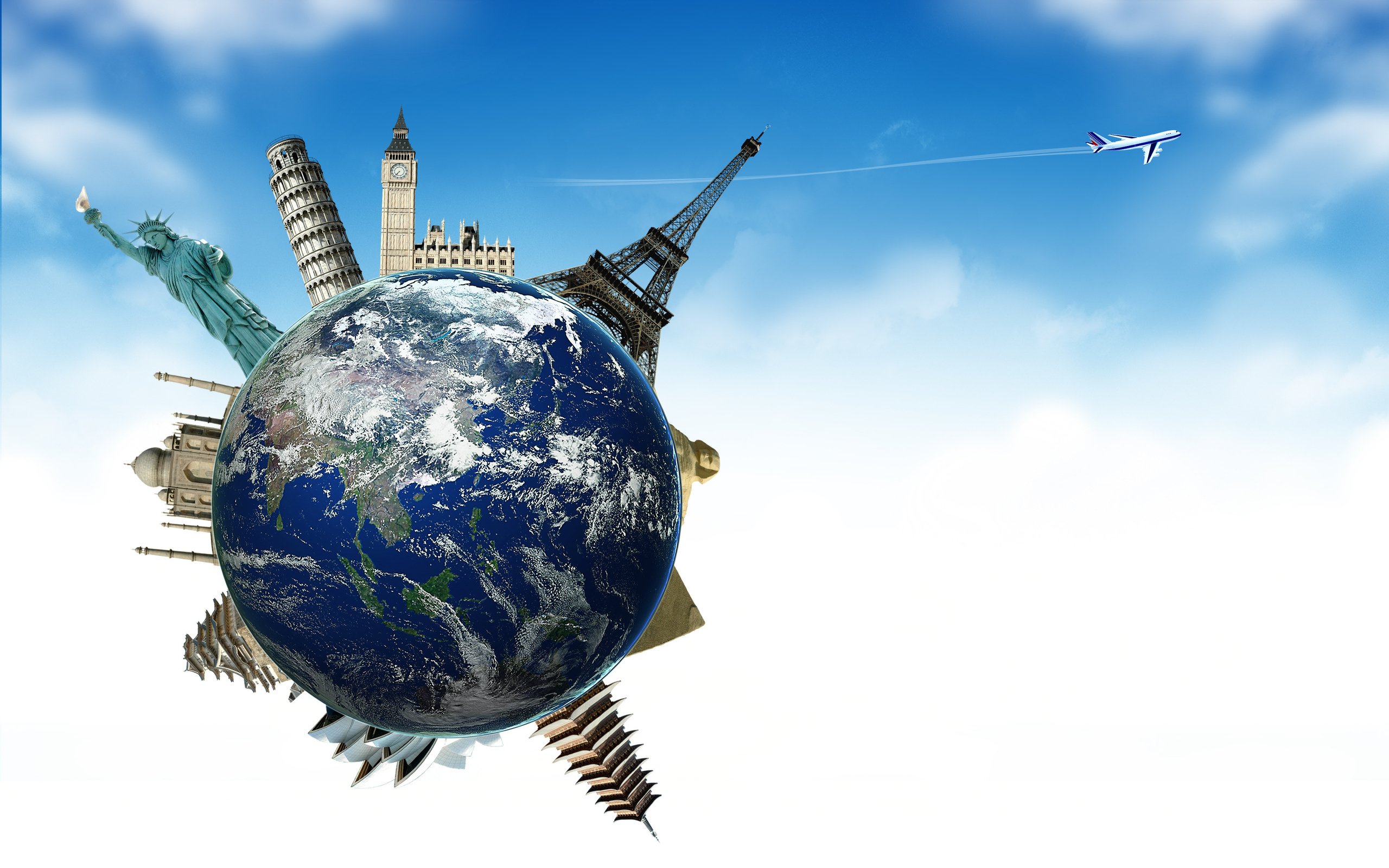 airplane, Planet, Sky, Earth, Globe, Earth, Plane, Travel, Tourism, France, England, Spain Wallpaper