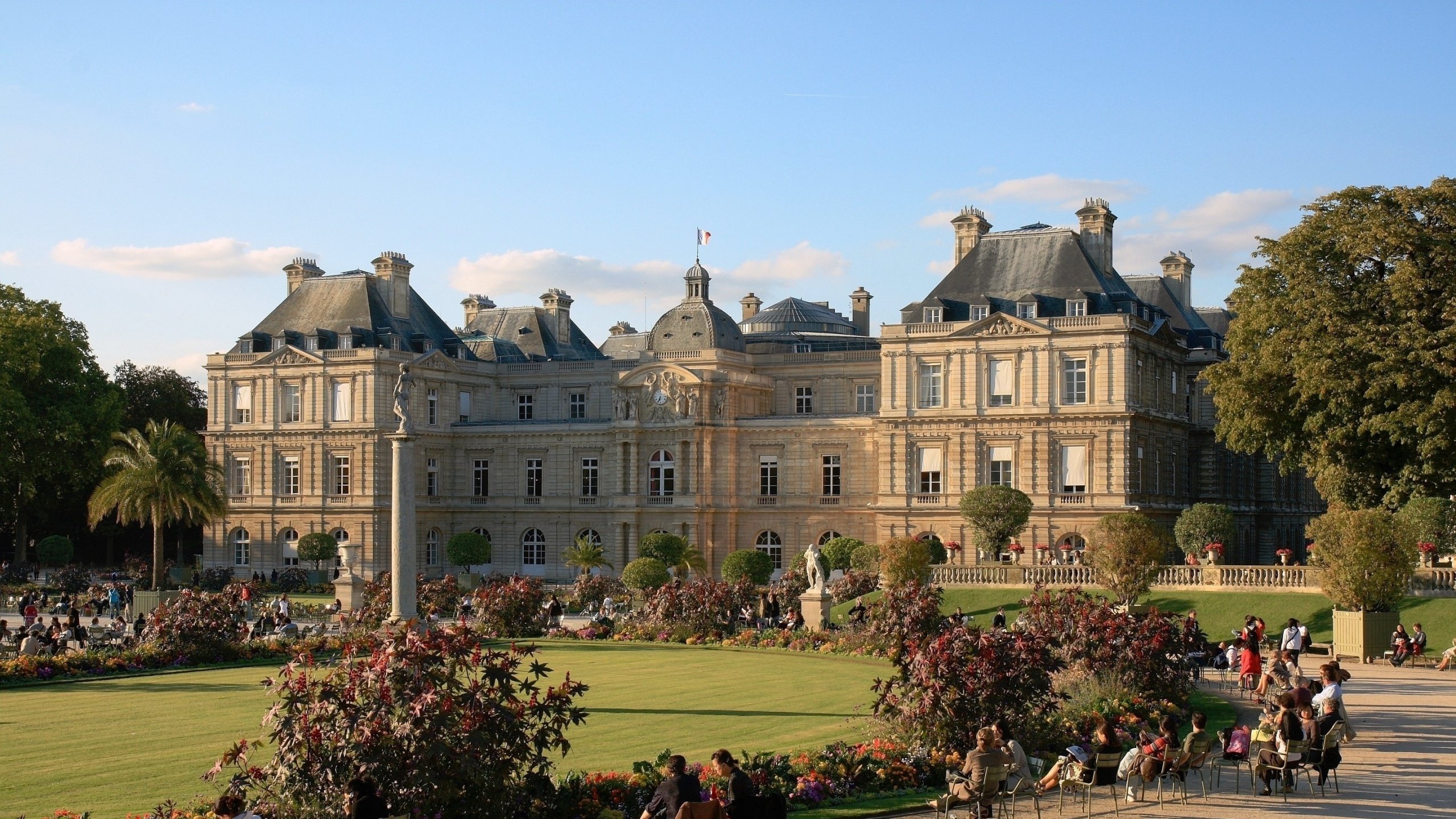 palacio, Luxemburgo, Jardin Wallpaper