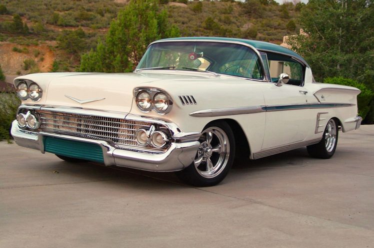 1958, Chevrolet, Impala, Custom, Retro, Hot, Rod, Rods HD Wallpaper Desktop Background