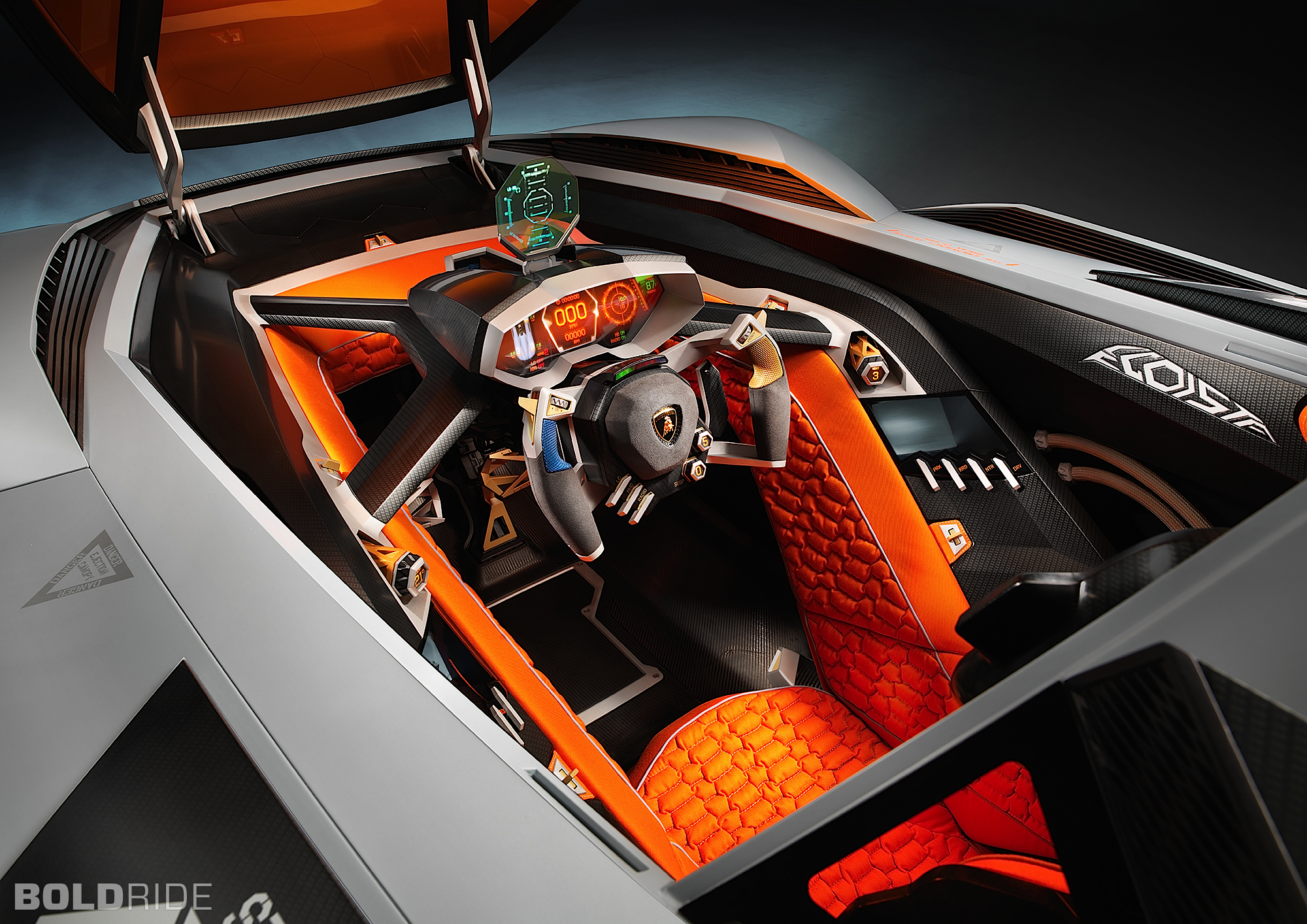 2013, Lamborghini, Egoista, Concept, Supercar, Supercars, Interior Wallpaper