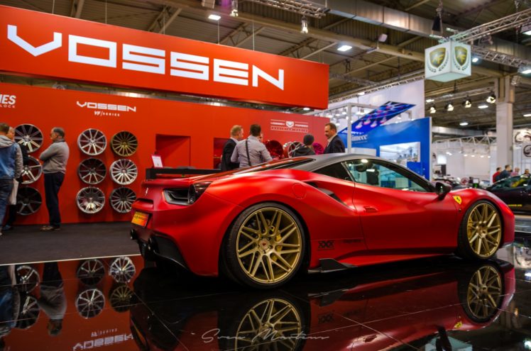 vossen, Wheels, Ferrari, 488, Gtb, Cars, Coupe, Modified, Red HD Wallpaper Desktop Background