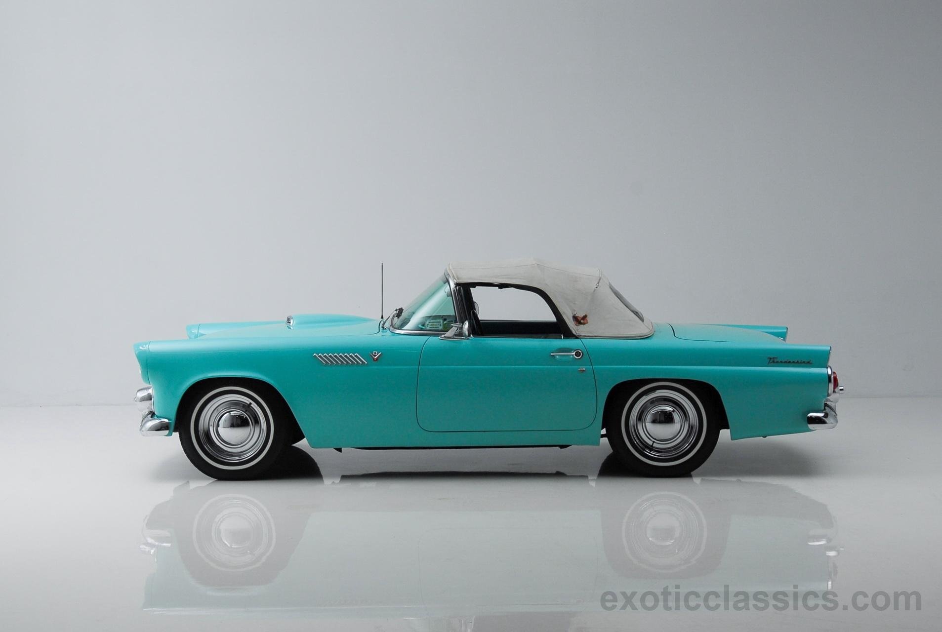 1955, Ford, Thunderbird, Retro, Convertible Wallpaper