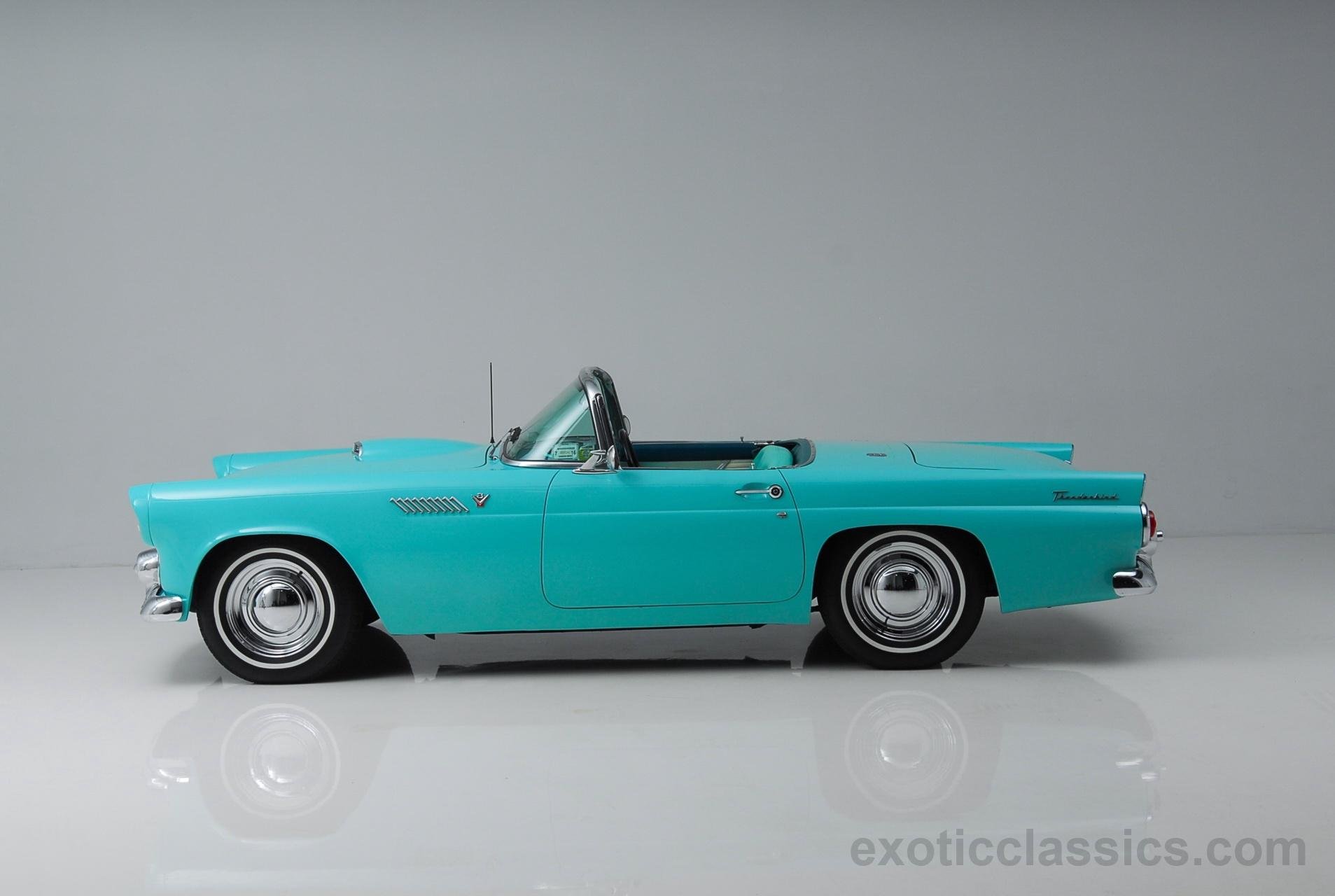 1955, Ford, Thunderbird, Retro, Convertible Wallpaper