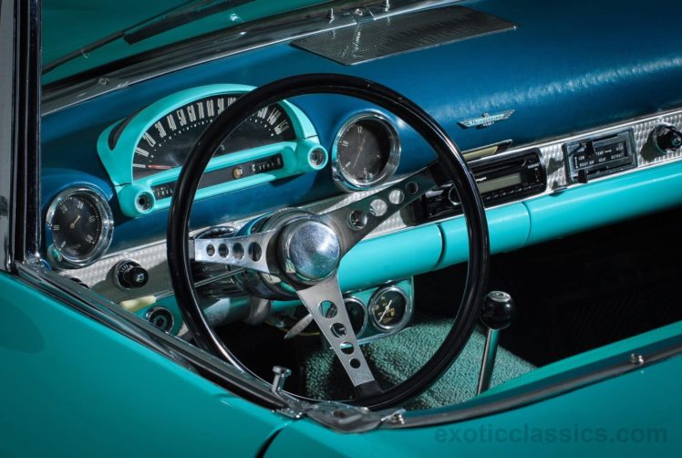 1955, Ford, Thunderbird, Retro, Convertible HD Wallpaper Desktop Background