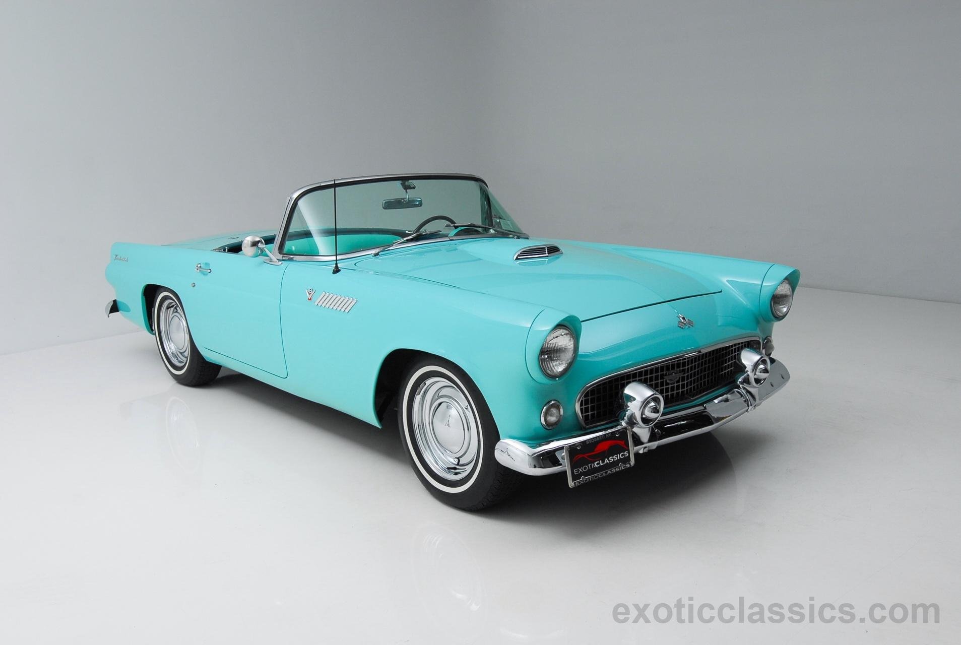 1955, Ford, Thunderbird, Retro, Convertible Wallpaper