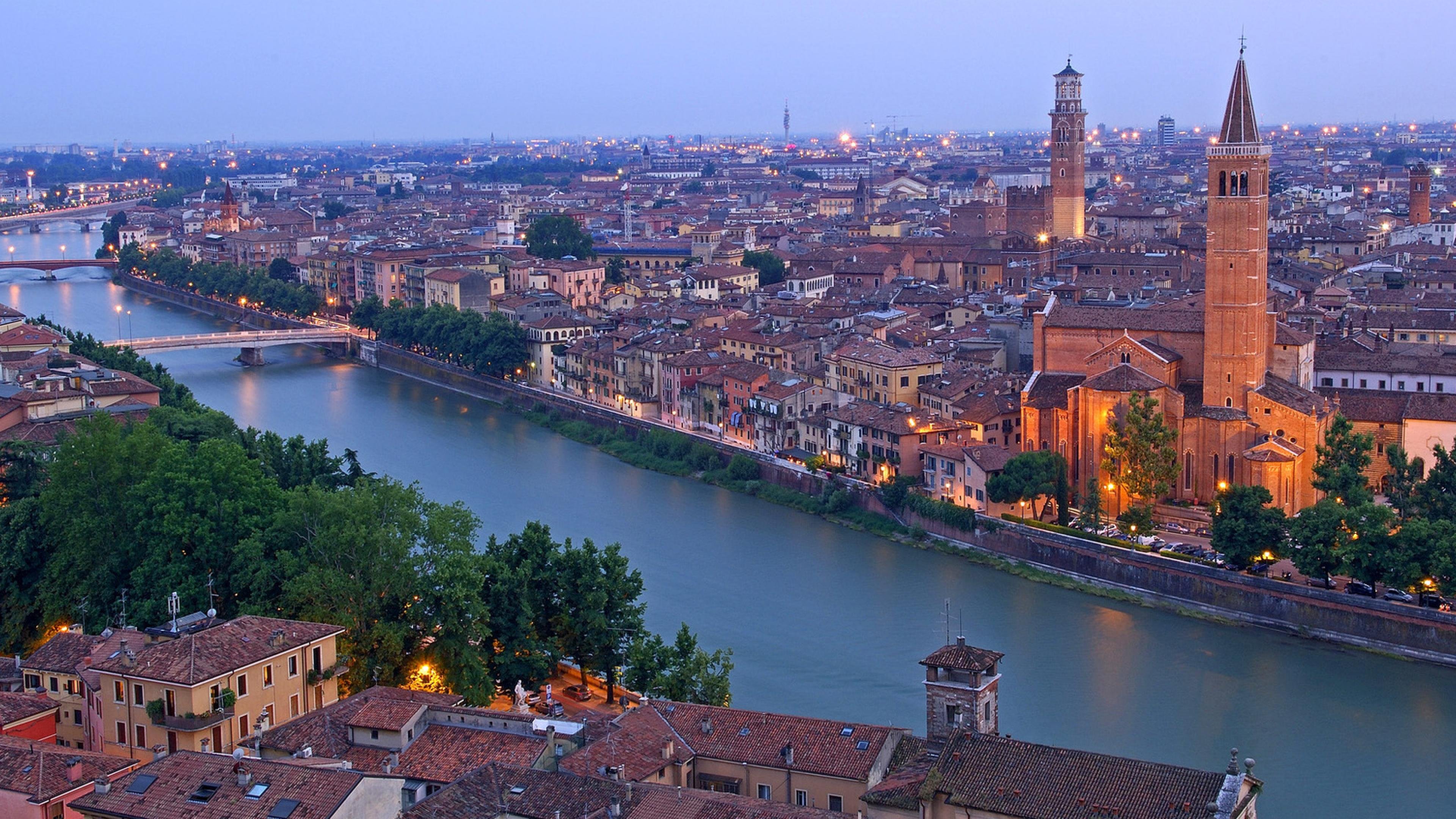 verona, Italia, Rio, Ciudad, Edificios, Europa Wallpapers HD / Desktop ...