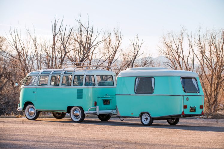 1963, Volkswagen, Typ 2, Super, Deluxe, Microbus, T 1, Van, Camper, Motorhome, Classic HD Wallpaper Desktop Background