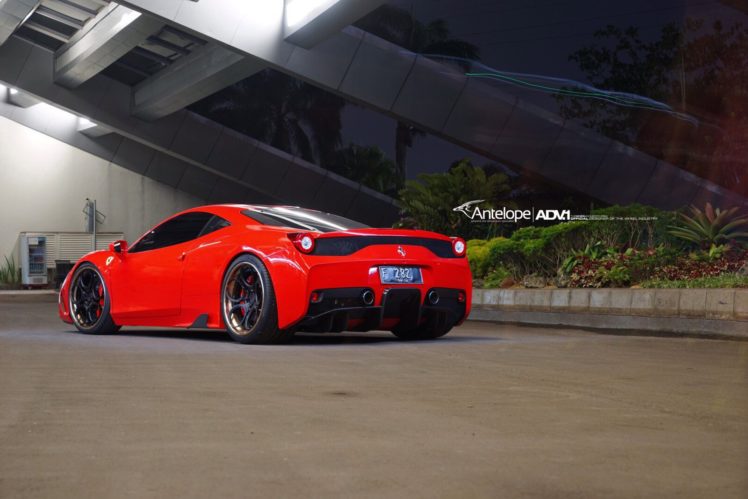 adv, 1, Wheels, Ferrari, 458, Speciale, Cars, Red HD Wallpaper Desktop Background