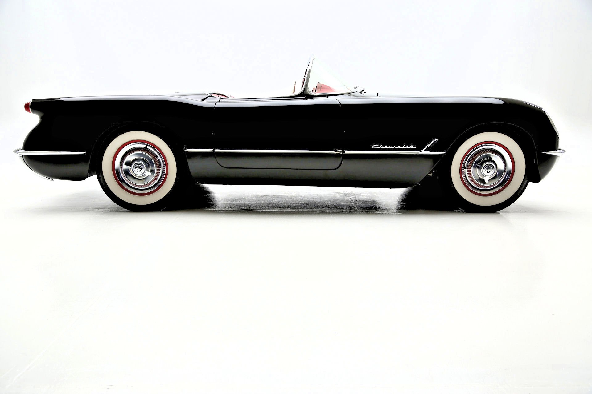 1954, Chevrolet, Corvette, Roadster, Muscle, Retro, Supercar Wallpaper