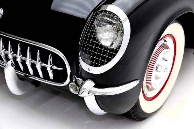 1954, Chevrolet, Corvette, Roadster, Muscle, Retro, Supercar HD Wallpaper Desktop Background