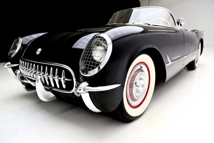 1954, Chevrolet, Corvette, Roadster, Muscle, Retro, Supercar HD Wallpaper Desktop Background