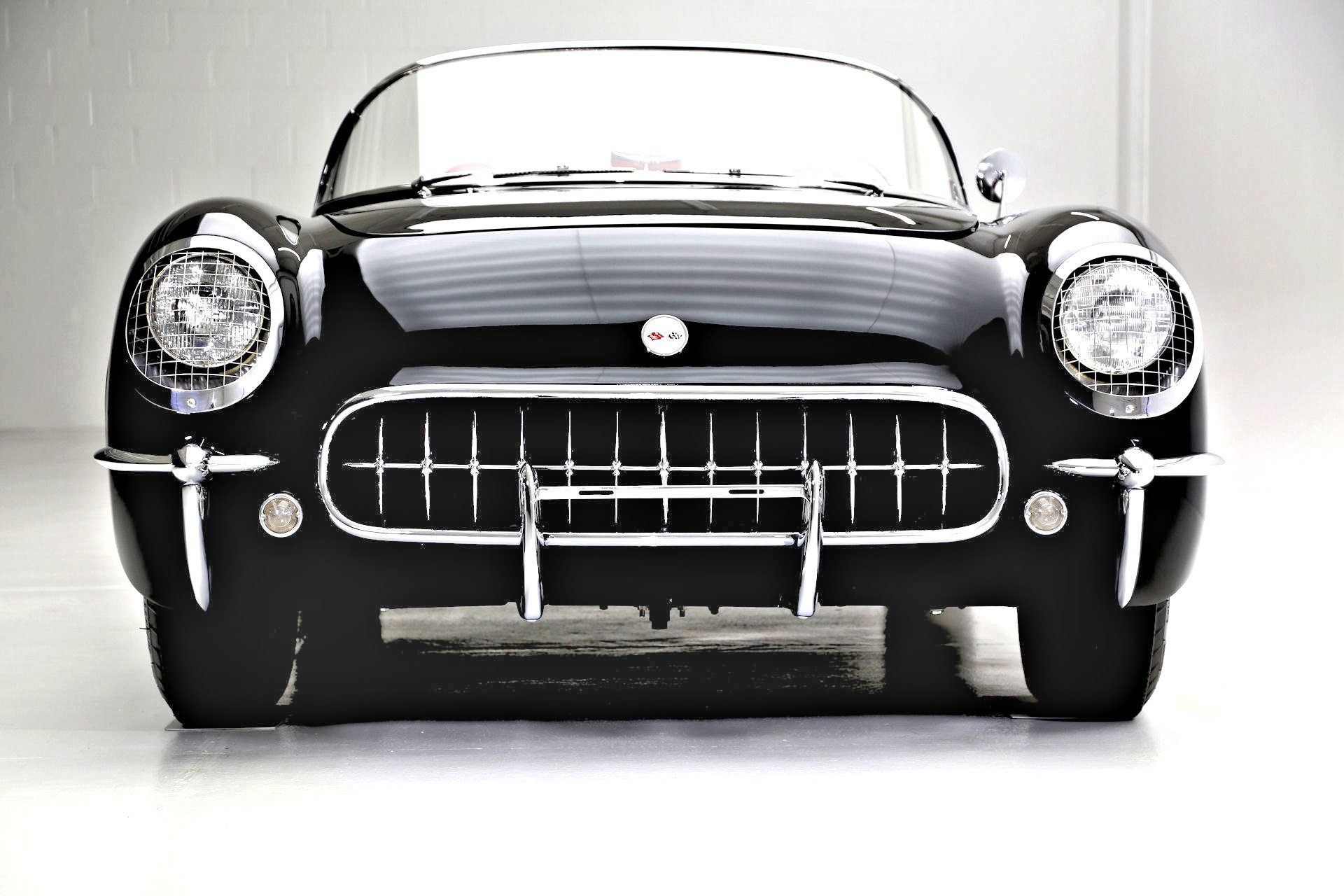 1954, Chevrolet, Corvette, Roadster, Muscle, Retro, Supercar Wallpaper