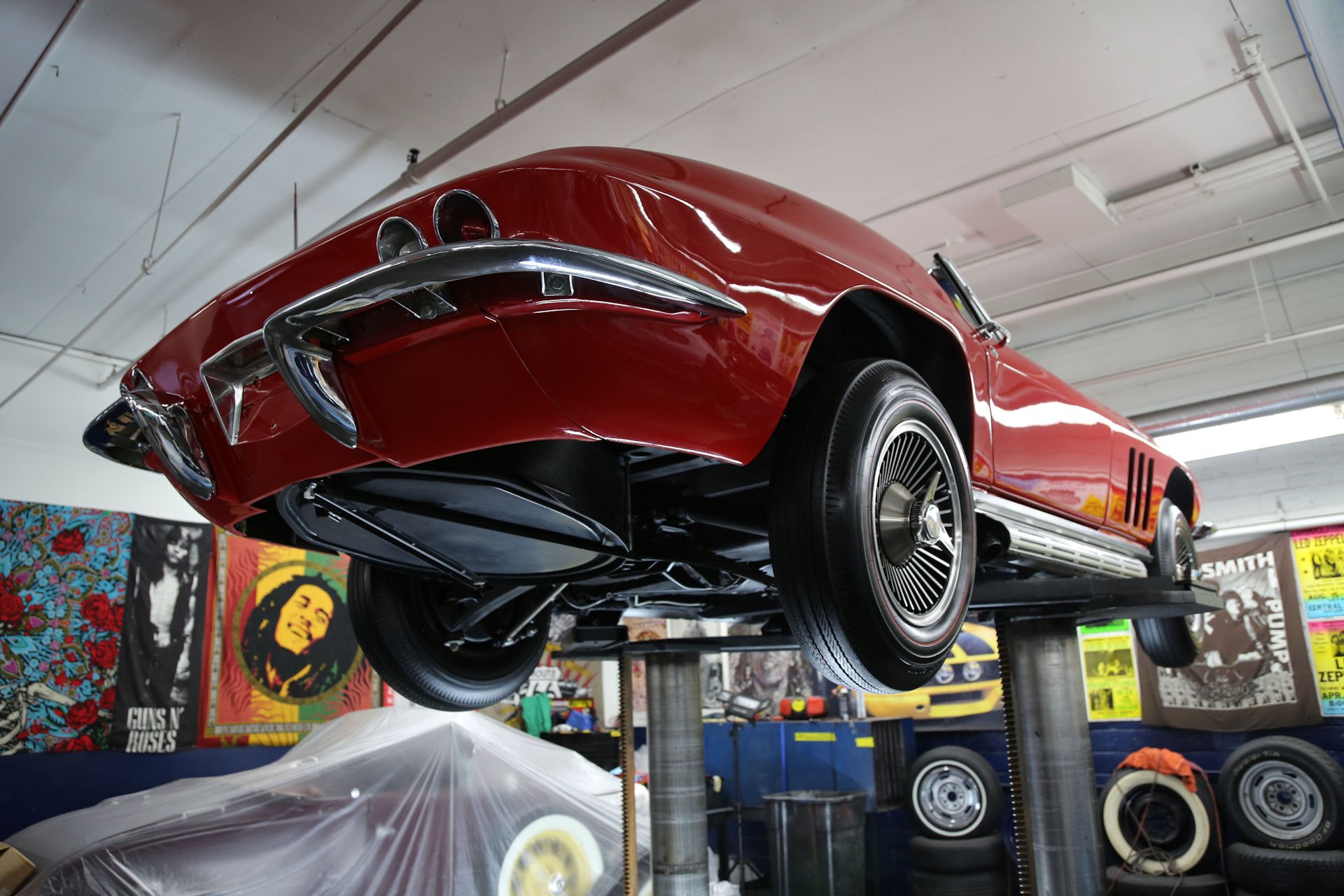 1966, Chevrolet, Corvette, 427, Convertible, Muscle, Supercar, Classic Wallpaper