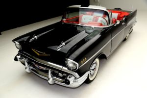 1957, Chevrolet, Bel, Air, Convertible, Retro