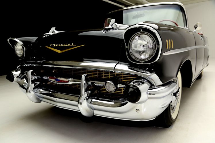 1957, Chevrolet, Bel, Air, Convertible, Retro HD Wallpaper Desktop Background