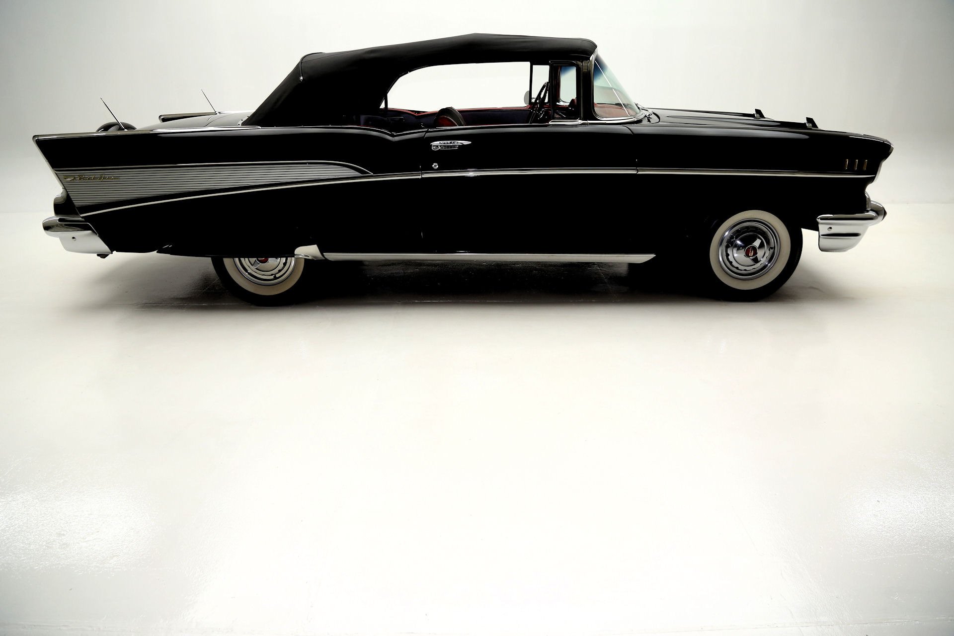 1957, Chevrolet, Bel, Air, Convertible, Retro Wallpaper