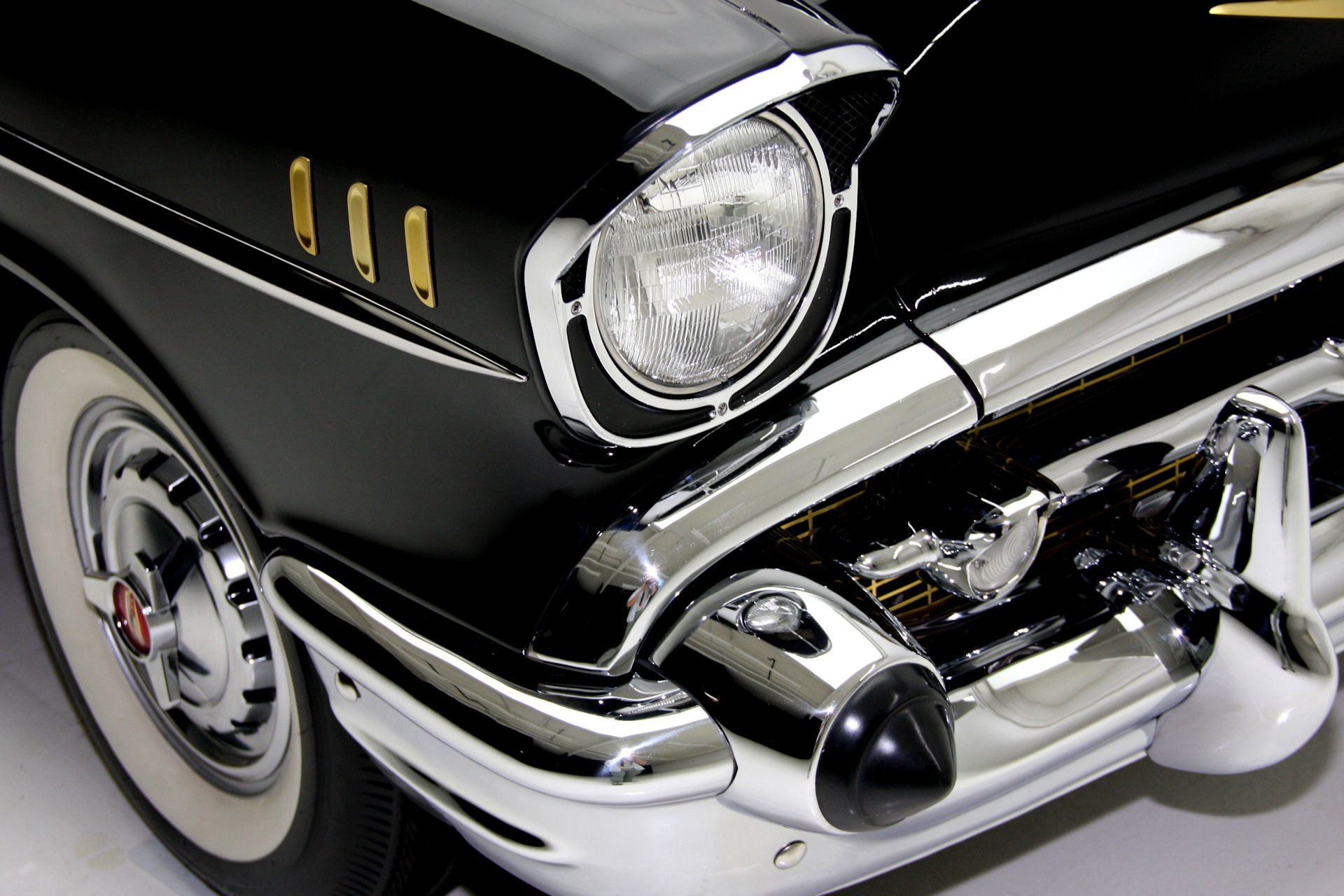 1957, Chevrolet, Bel, Air, Convertible, Retro Wallpaper