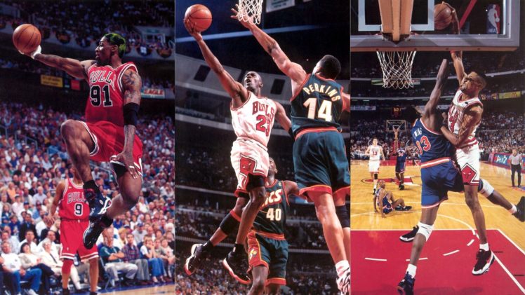 sports, Nba, Basketball, Michael, Jordan, Chicago, Bulls, Dennis, Rodman, Scottie, Pippen HD Wallpaper Desktop Background