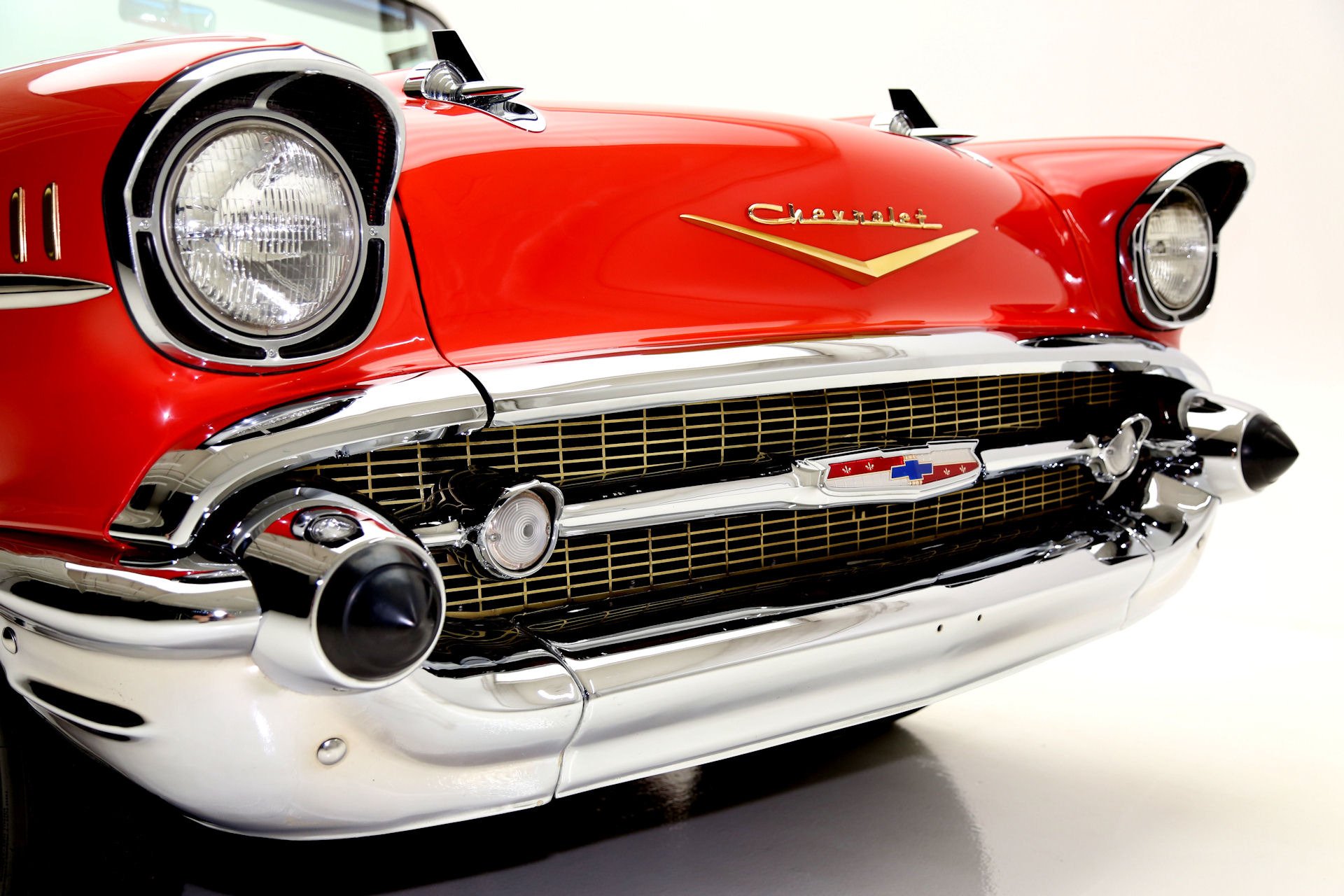 1957, Chevrolet, Bel, Air, Convertible, Retro Wallpaper