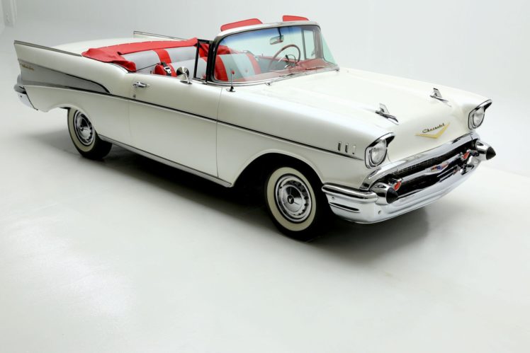 1957, Chevrolet, Bel, Air, Retro, Convertible HD Wallpaper Desktop Background