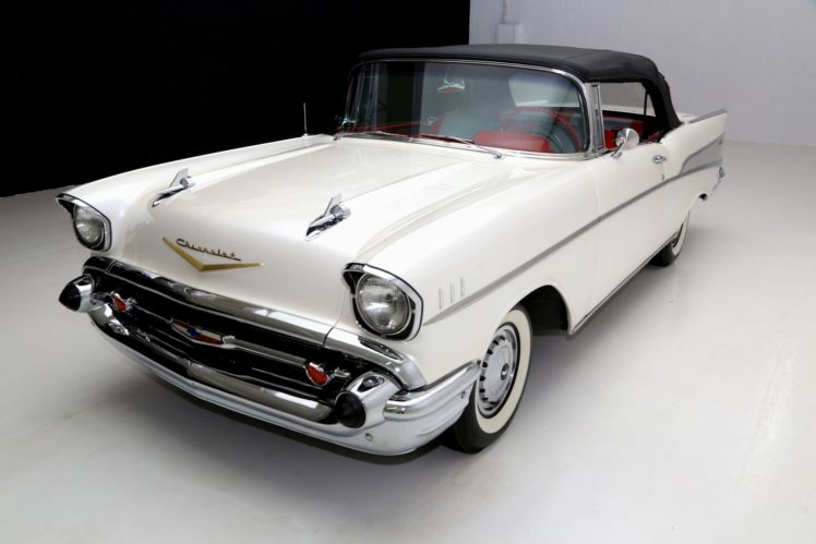 1957, Chevrolet, Bel, Air, Retro, Convertible HD Wallpaper Desktop Background