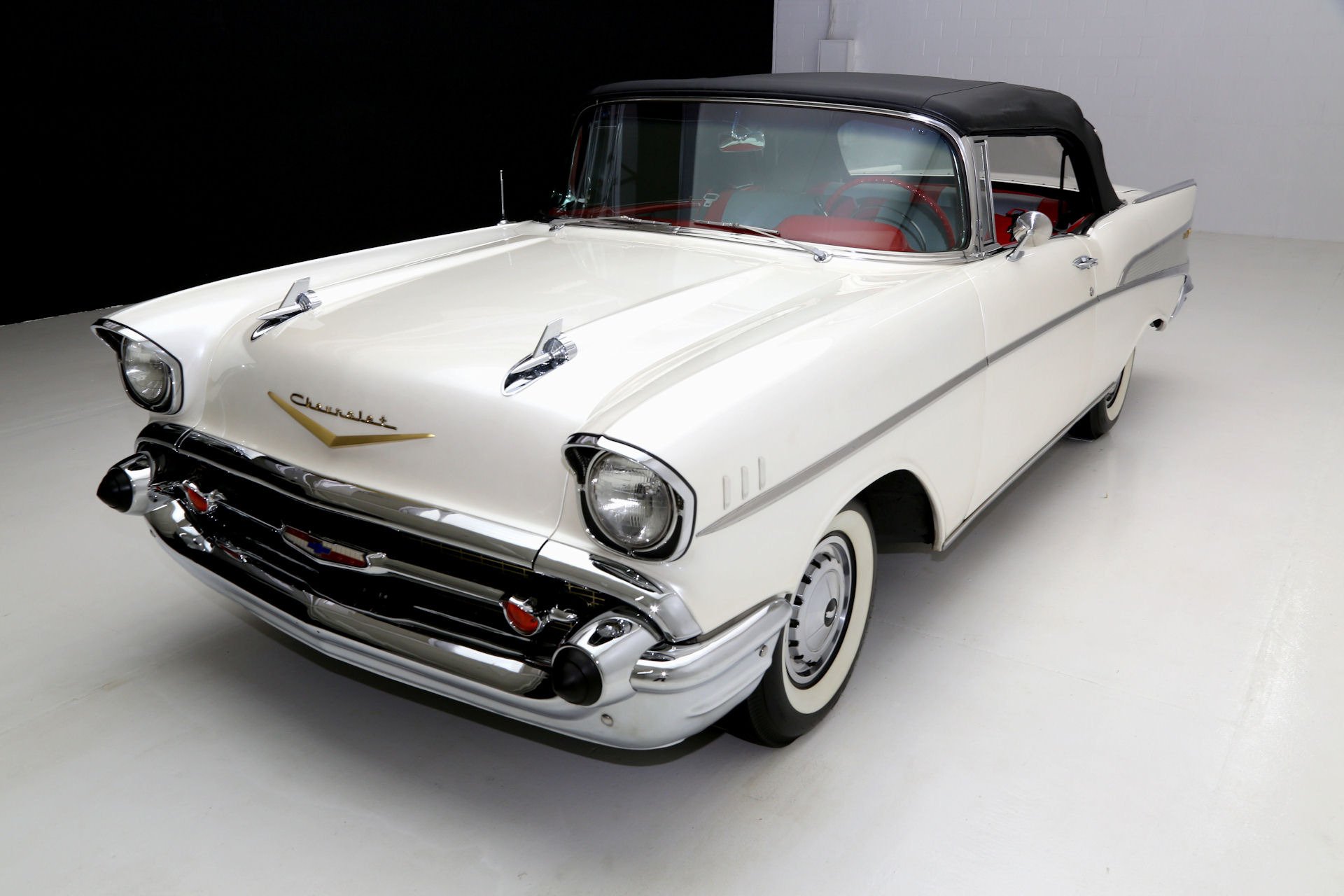 1957, Chevrolet, Bel, Air, Retro, Convertible Wallpaper