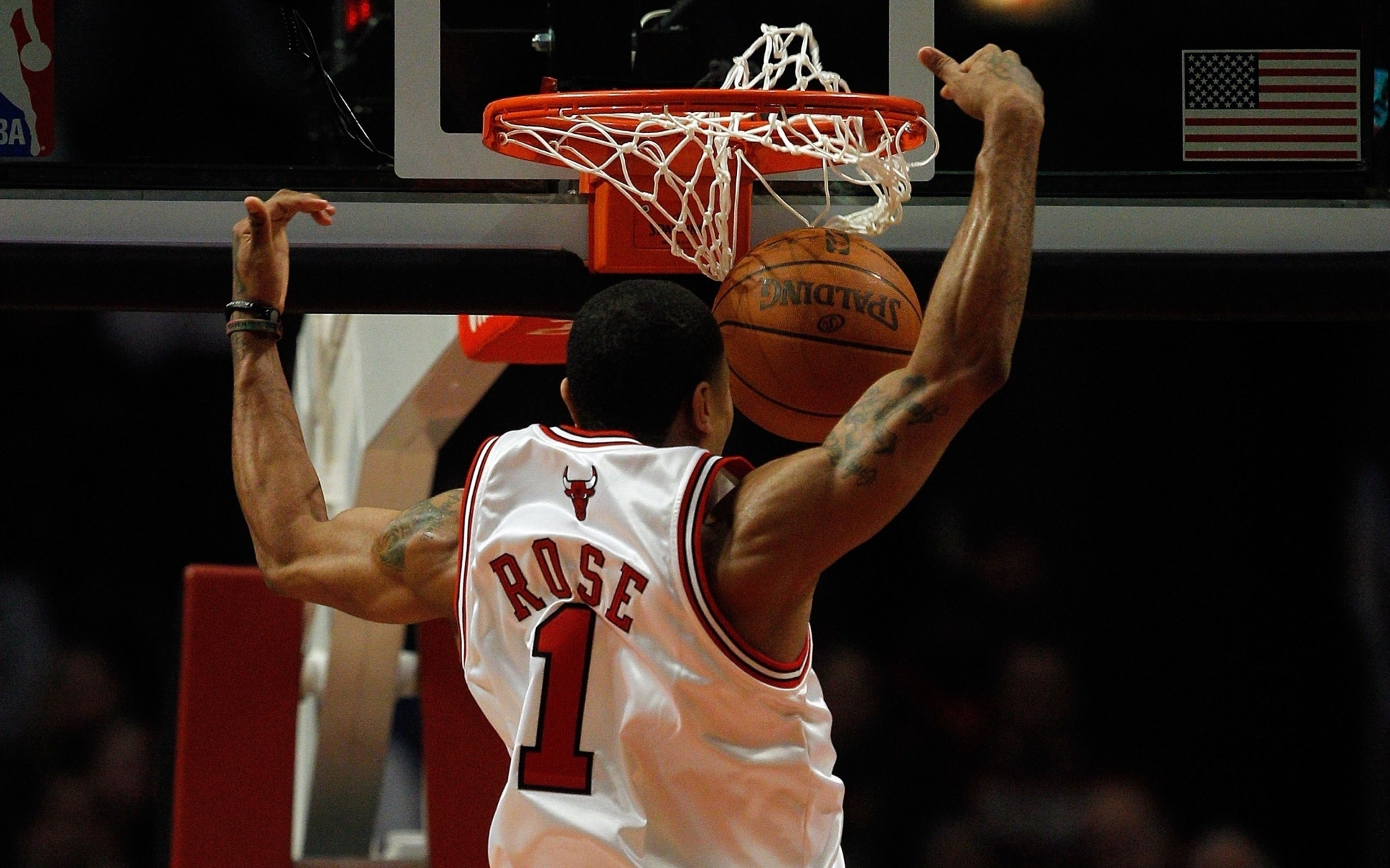 sports, Slam, Dunk, Nba, Basketball, Derrick, Rose, Chicago, Bulls Wallpaper