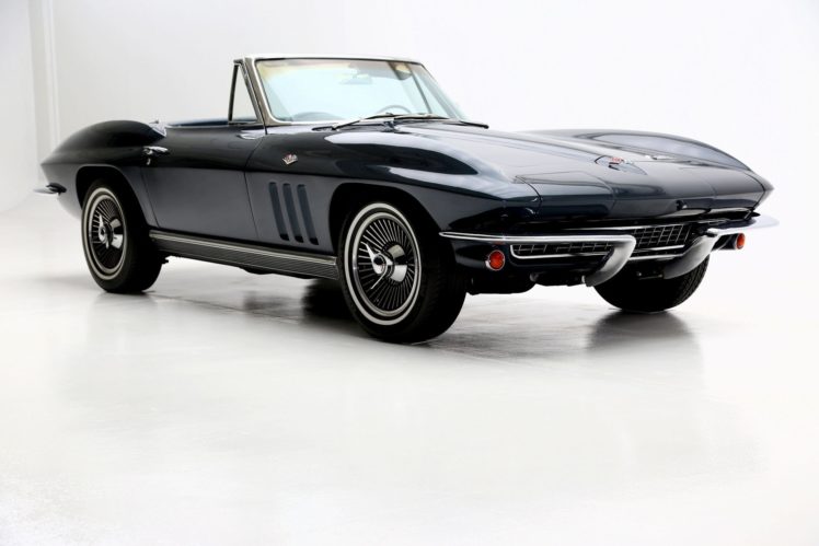 1966, Chevrolet, Corvette, 327, Roadster, Muscle, Supercar, Classic, Convertible HD Wallpaper Desktop Background