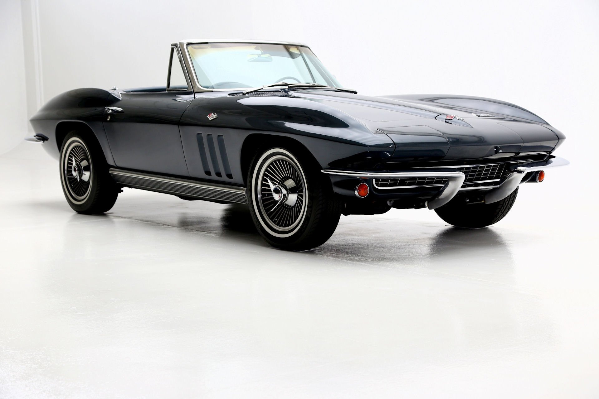 1966, Chevrolet, Corvette, 327, Roadster, Muscle, Supercar, Classic, Convertible Wallpaper
