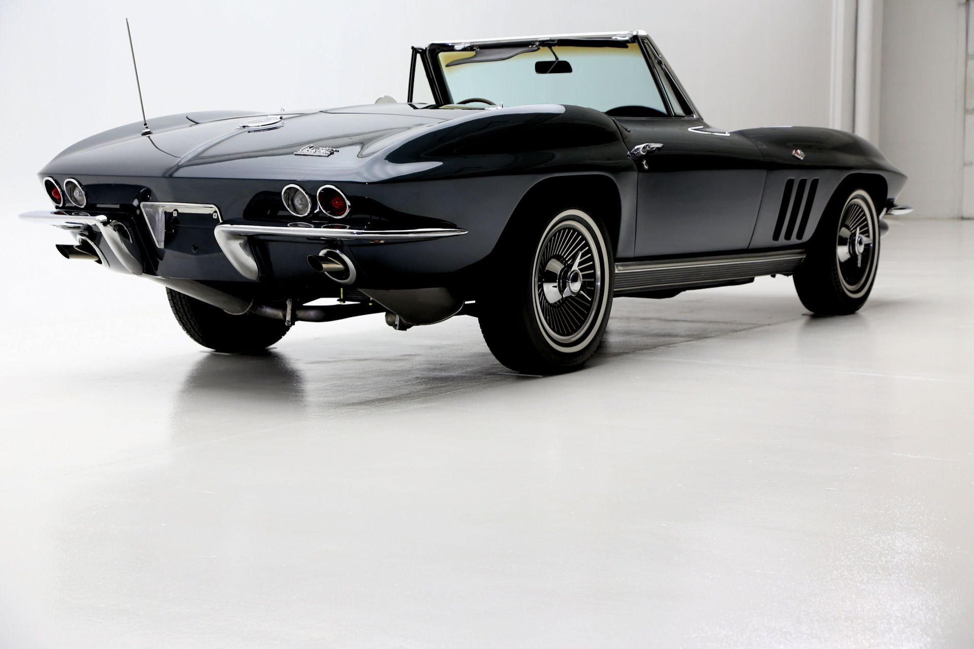1966, Chevrolet, Corvette, 327, Roadster, Muscle, Supercar, Classic, Convertible Wallpaper