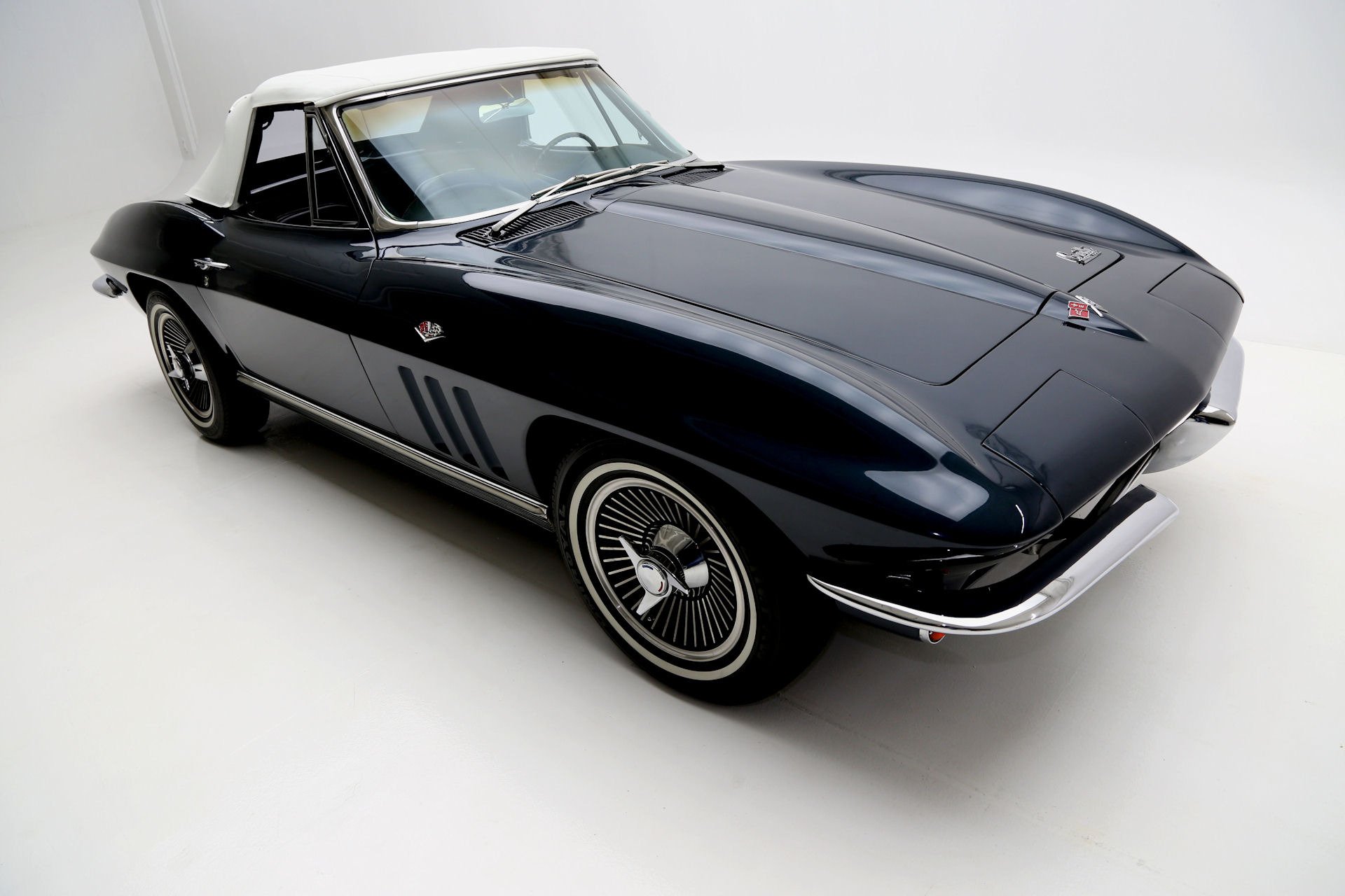 1966, Chevrolet, Corvette, 327, Roadster, Muscle, Supercar, Classic, Convertible Wallpaper